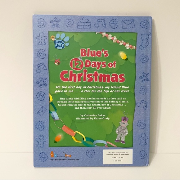2002 Blues Clues 12 Days of Christmas Book - Picture 2 of 16